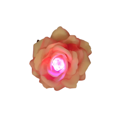 LED Glowing Hair Clips | Rose Flower Barrette Head Wear for Parties