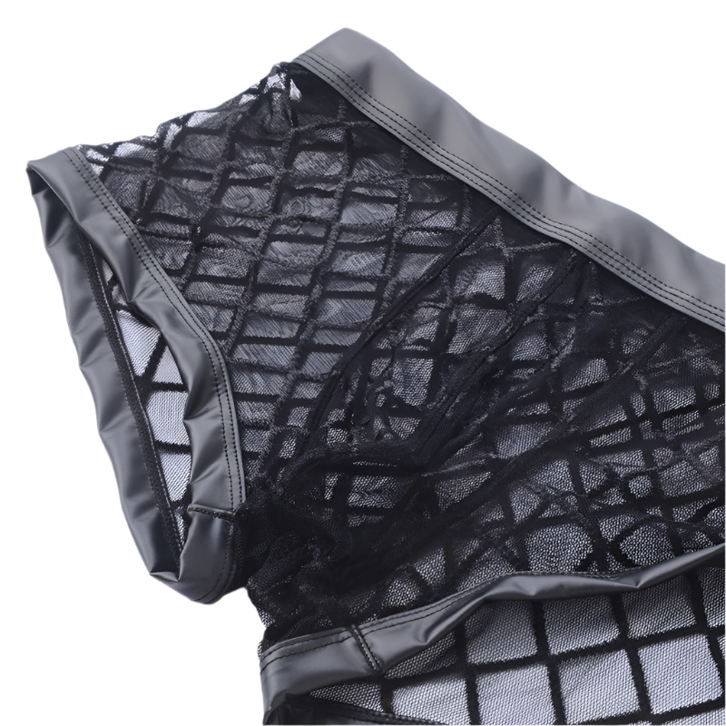 see-through men's boxer briefs with breathable design for resort comfort wear