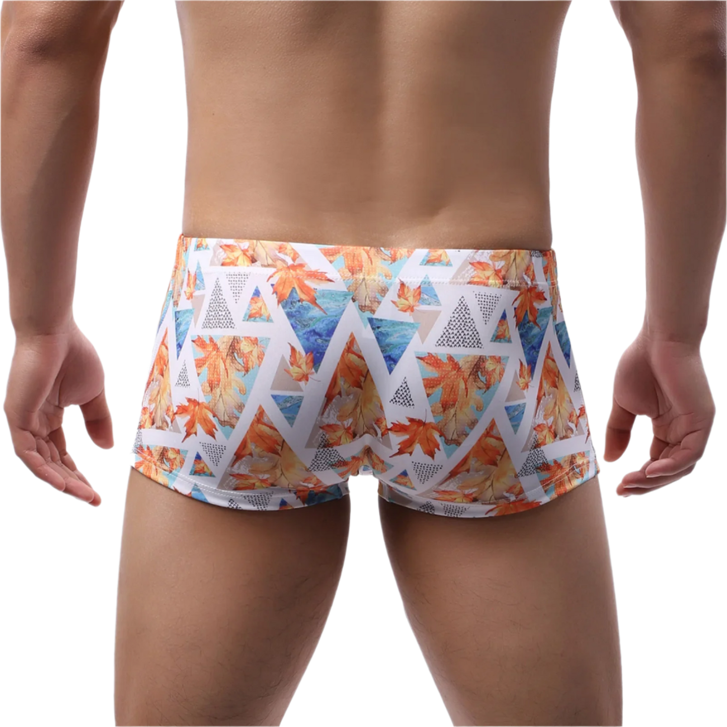 Men's Low Waist Swim Boxers | Stylish Hombre Bathing Suit