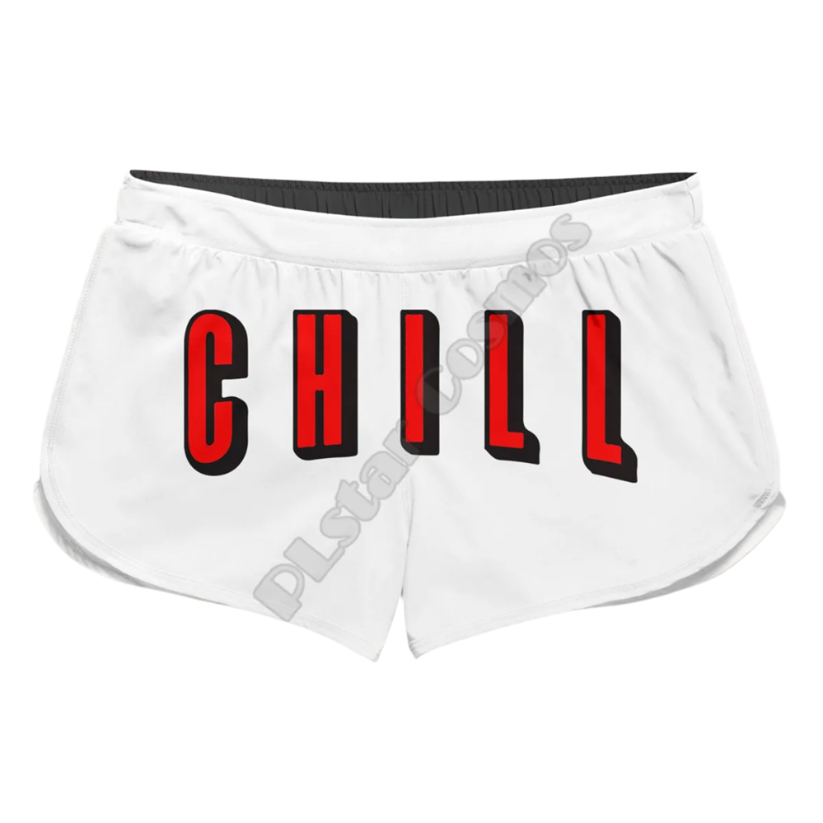 Couples Matching Netflix & Chill Beach Shorts featuring playful design, perfect for adult resort theme nights