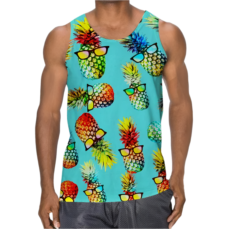 3D Palm Leaves Tank Top