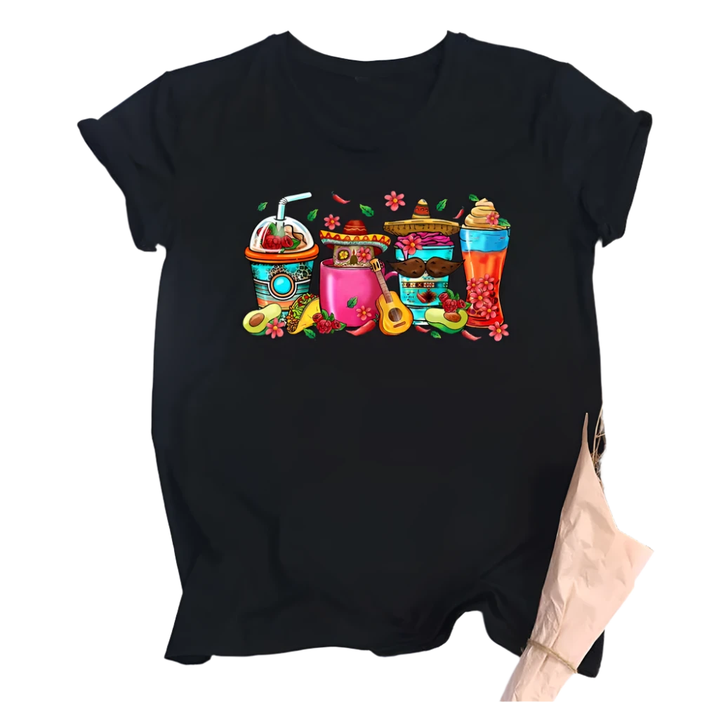 Cinco De Mayo Mexican Women Drinking T-Shirt Funny