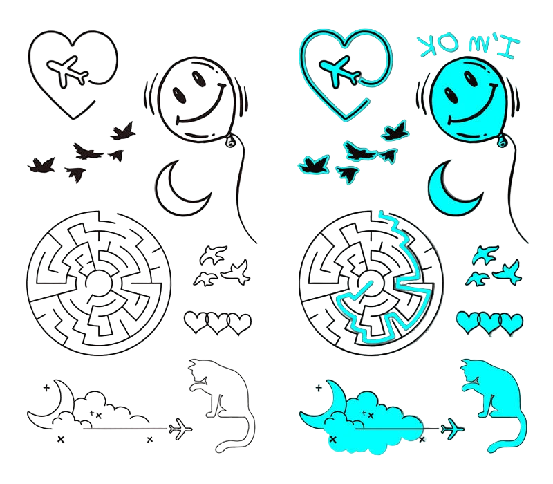 Luminous Tattoo Stickers – Glowing Body Art for Party & Festival