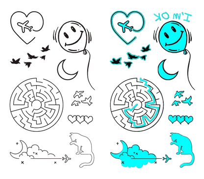 Luminous Tattoo Stickers – Glowing Body Art for Party & Festival