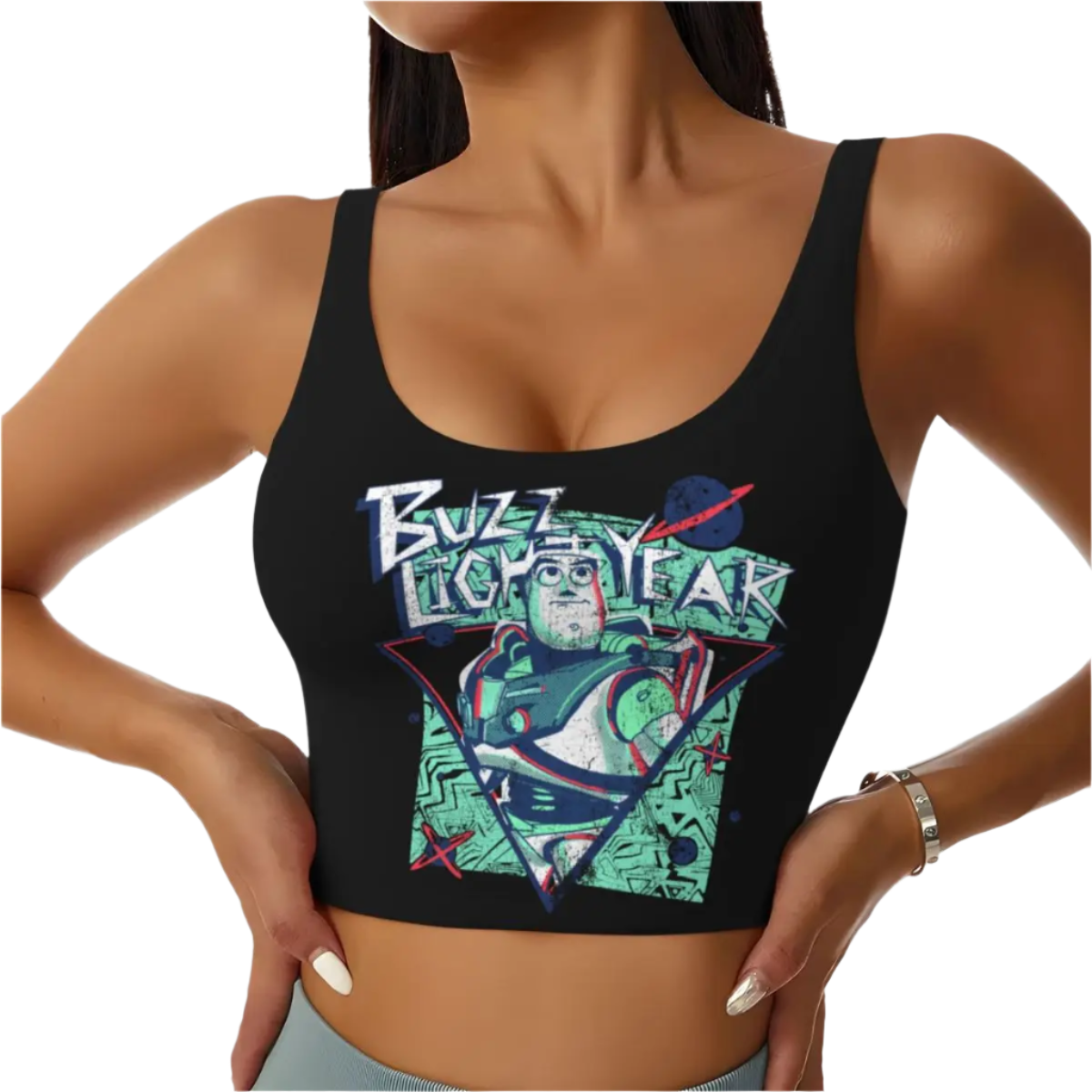 Toy Story Aliens Cartoon Sports Bra Women's