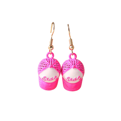 Women’s Baseball Cap Earrings | Sporty Hat Drop Earrings