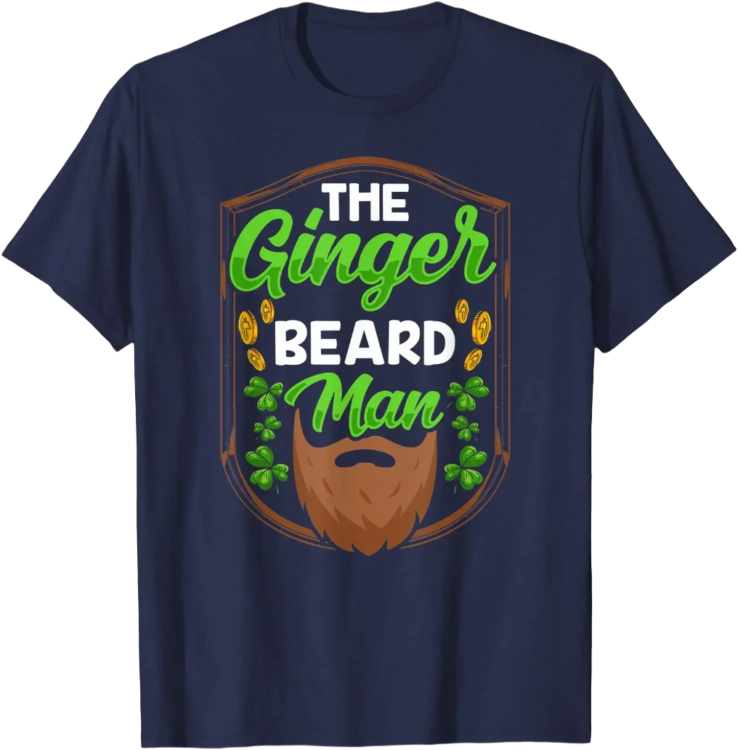 The Ginger Beard Man Irish St. Patricks Day Gaelic T-Shirt