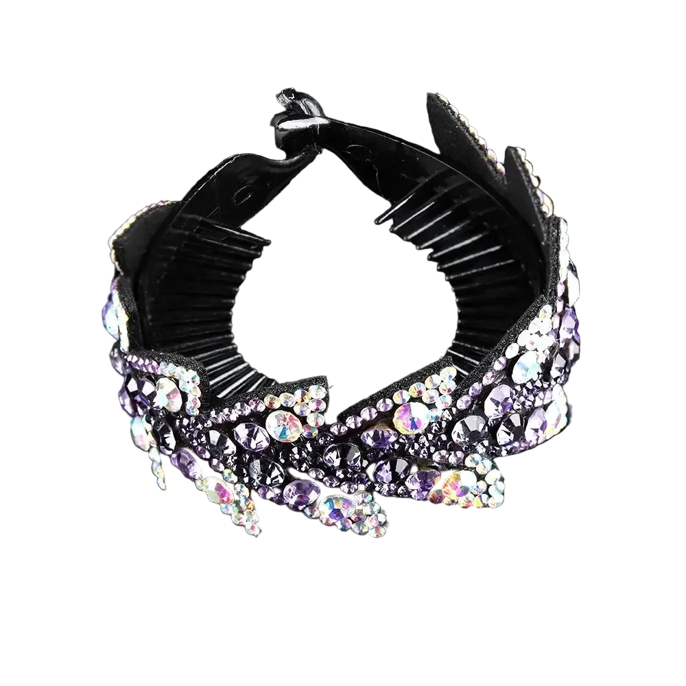 Women’s Rhinestone Hair Claw Clip | Crystal Bun & Updo Hair Accessory