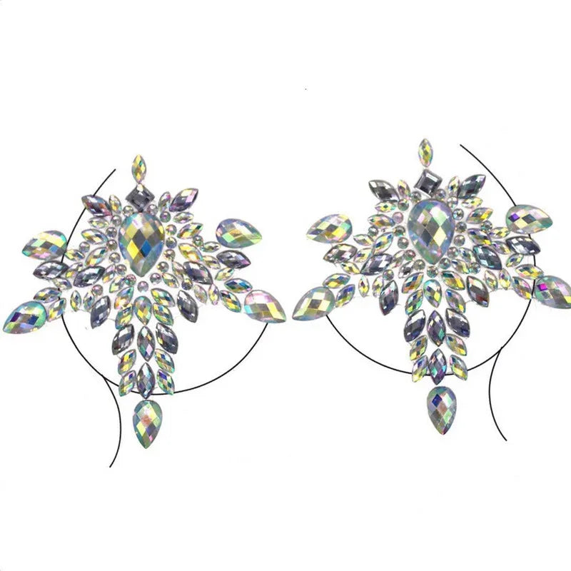 Rhinestone Face & Body Jewels – Crystal Stickers & 3D Tattoos