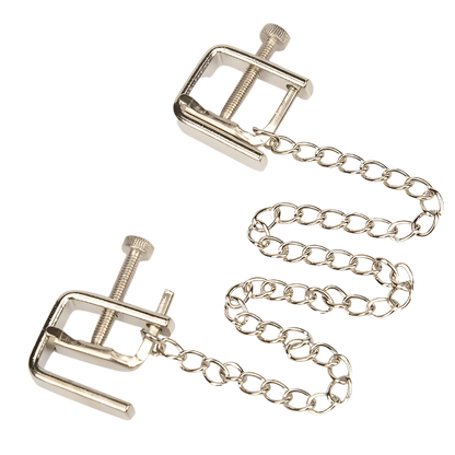 BDSM Bondage Choker Collar | Nipple Clamp Breast Clip Chain Set