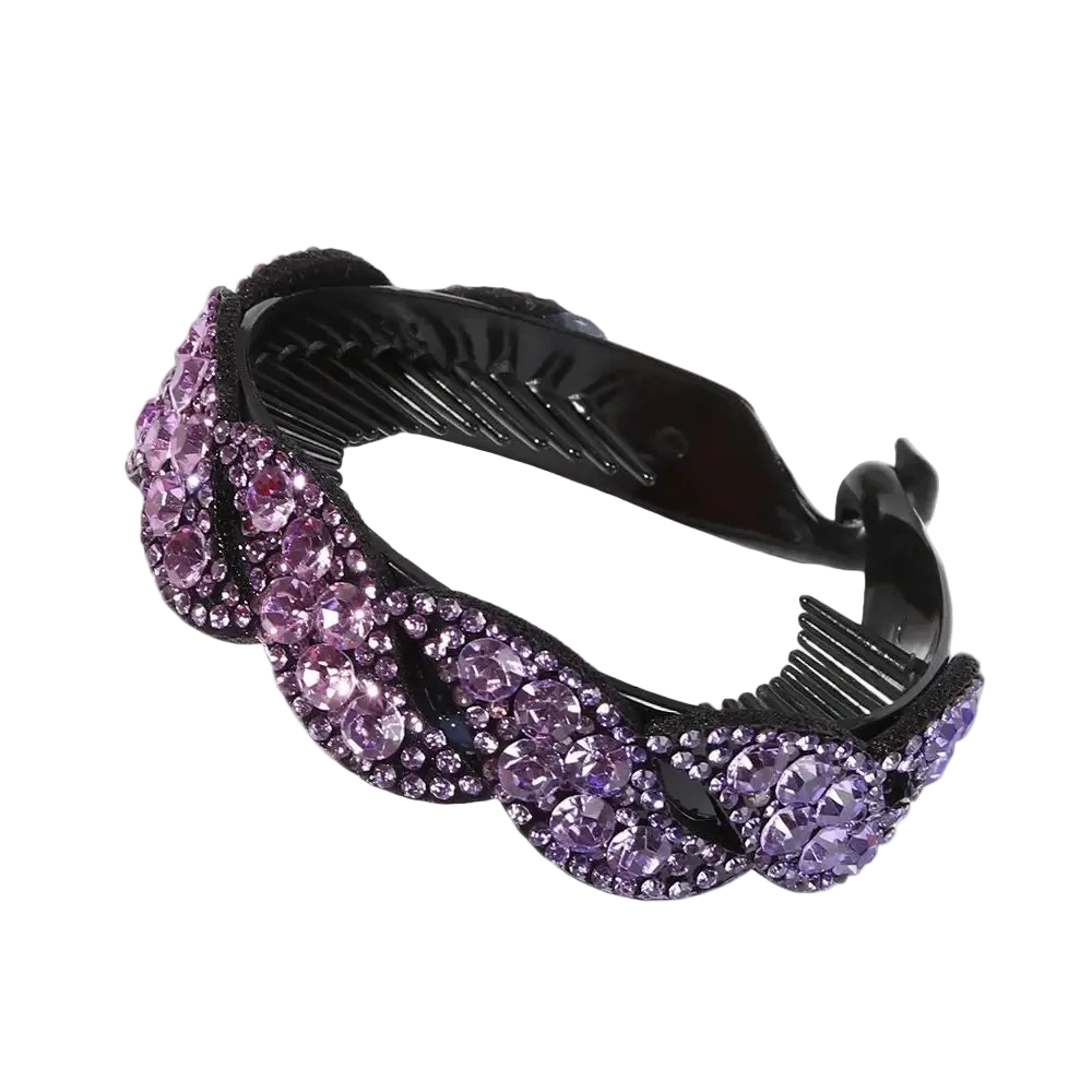 Women’s Rhinestone Hair Claw Clip | Crystal Bun & Updo Hair Accessory