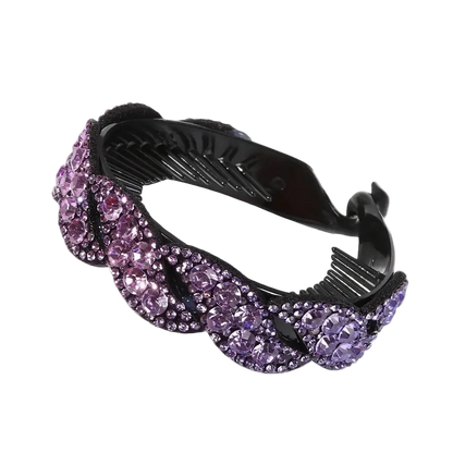 Women’s Rhinestone Hair Claw Clip | Crystal Bun & Updo Hair Accessory