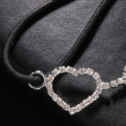 Boho Crystal Heart Thigh Chain Body for Women Sexy Bikini Tassel New Cubic Zirconia Leg Chain Beach Body Jewelry Accessories