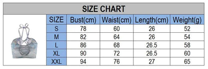 Two Piece Sets Womens Outifits Clothing Set Shiny Metallic Rave Erotic Halter Crop Top Bra Vest With Faux Leather Mini Skirt XXL