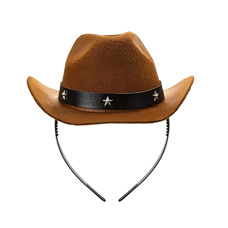 Mini Cowboy Hat Headband | Western Style Cowgirl Accessory