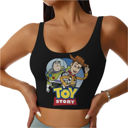 Toy Story Aliens Cartoon Sports Bra Women's