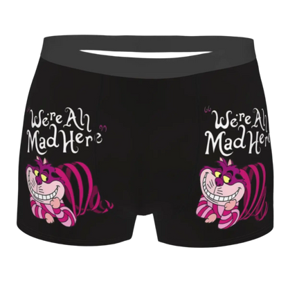 Alice In Wonderland Cheshire Cat Boxer Briefs