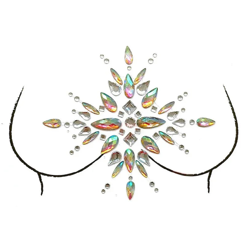 Rhinestone Face & Body Jewels – Crystal Stickers & 3D Tattoos