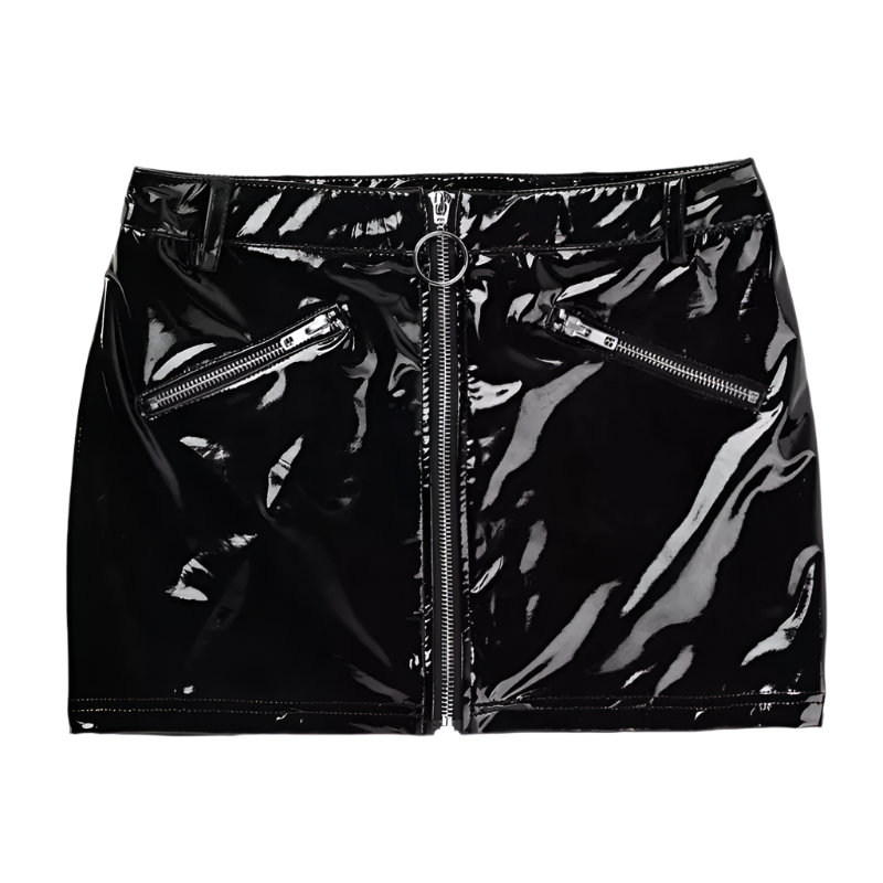 Women Black High Waisted A-line Mini Skirt | Classic & Versatile Fashion