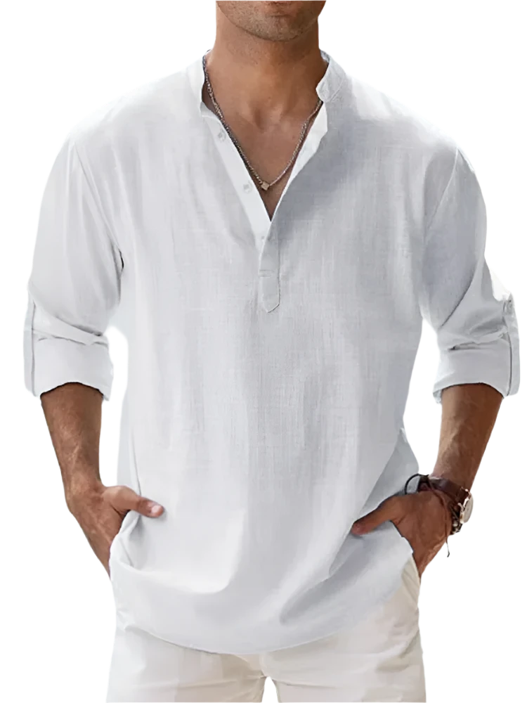 Men's Linen Long Sleeve T-Shirts