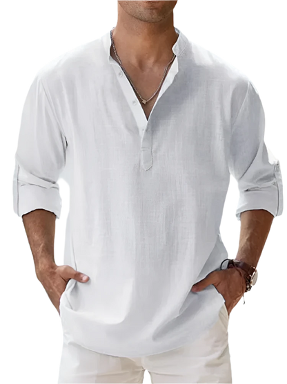 Men's Linen Long Sleeve T-Shirts