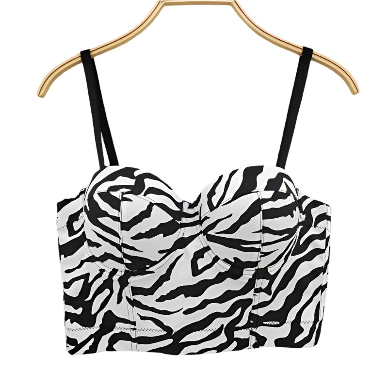 Hot Zebra Print Corset | Stylish Women's Fashion