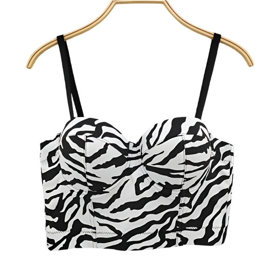 Hot Zebra Print Corset | Stylish Women's Fashion