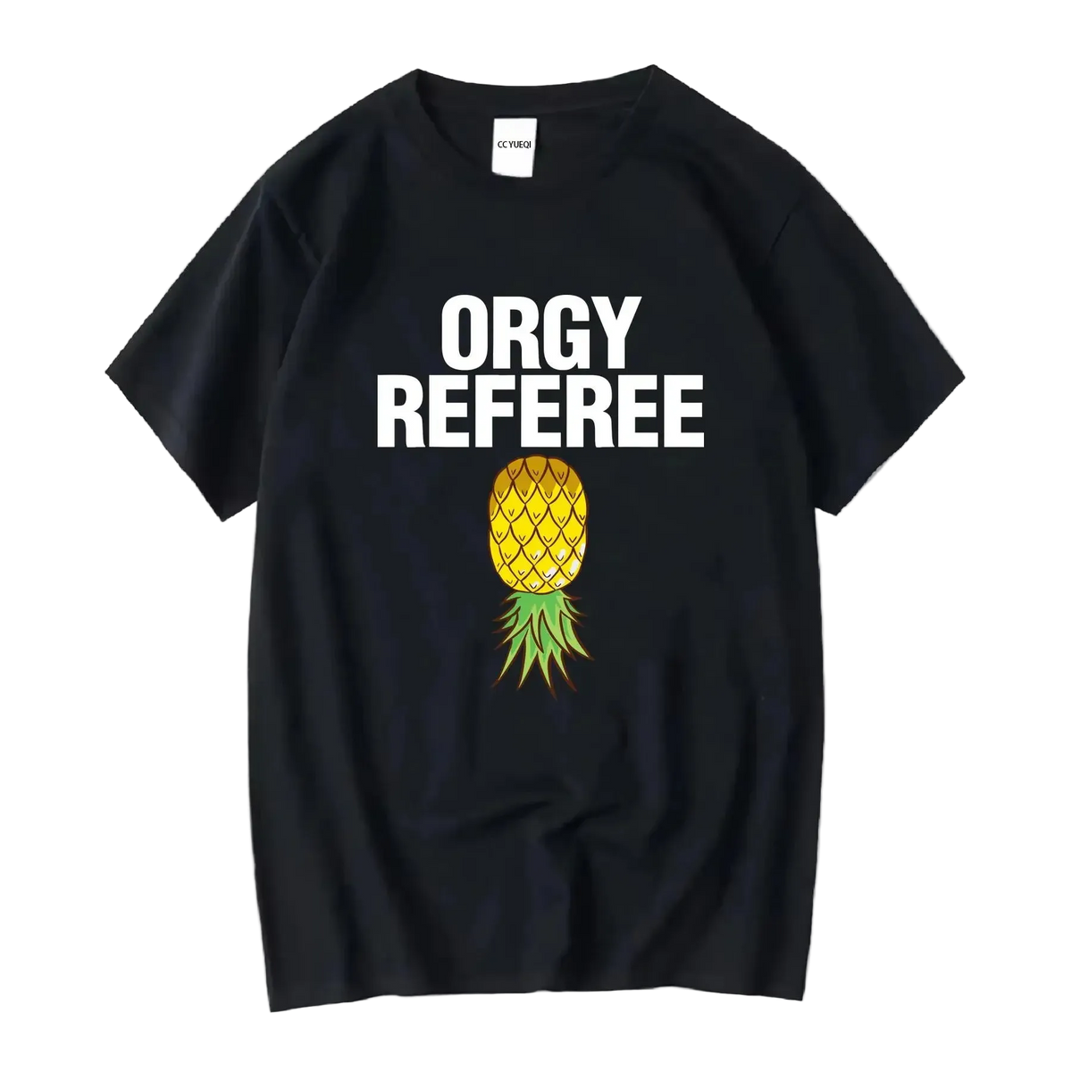 Men's Orgy Referee T-Shirt | Funny Swinger & Game Day Party Shirt