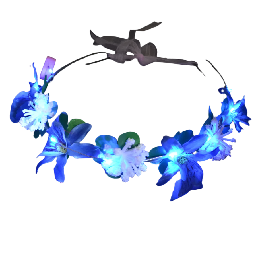 Glow Garland Light Up Headband | Wreath for Vibrant Glow Parties