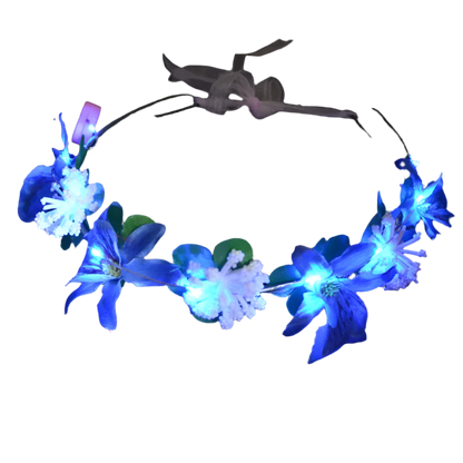 Glow Garland Light Up Headband | Wreath for Vibrant Glow Parties