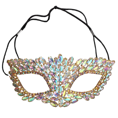 Women’s Rhinestone Masquerade Mask | Crystal Festival Face Mask