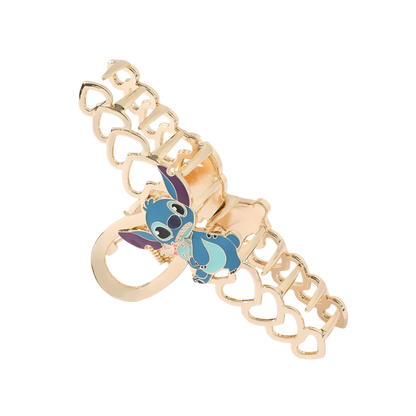 Stitch character hair claw clips with casual beach design for resort wear

