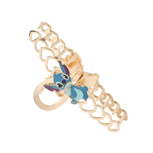 Stitch character hair claw clips with casual beach design for resort wear

