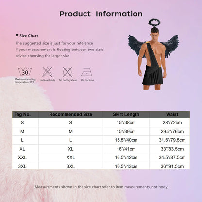 Men's Angel Costume Set | Theme Party & Resort Cosplay Outfit