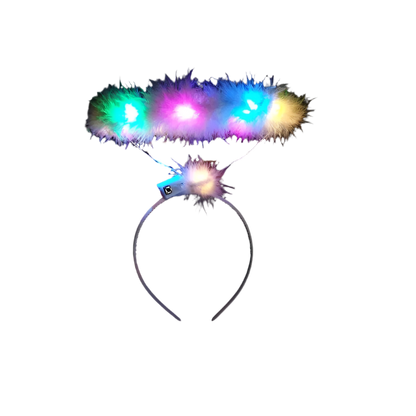 LED Angel Wings: White feathered wings adorned with LED lights in various colors, creating a magical and ethereal appearance.

