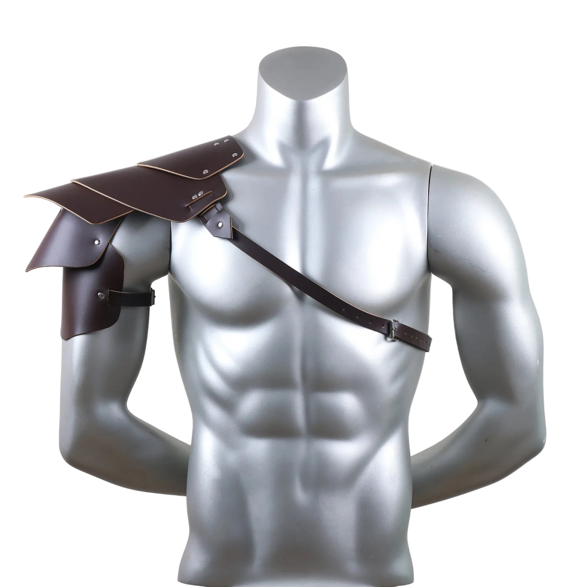 Viking Warrior Armor Accessories | Faux Leather Bracers & Shoulder Armor