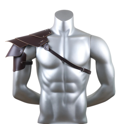 Viking Warrior Armor Accessories | Faux Leather Bracers & Shoulder Armor