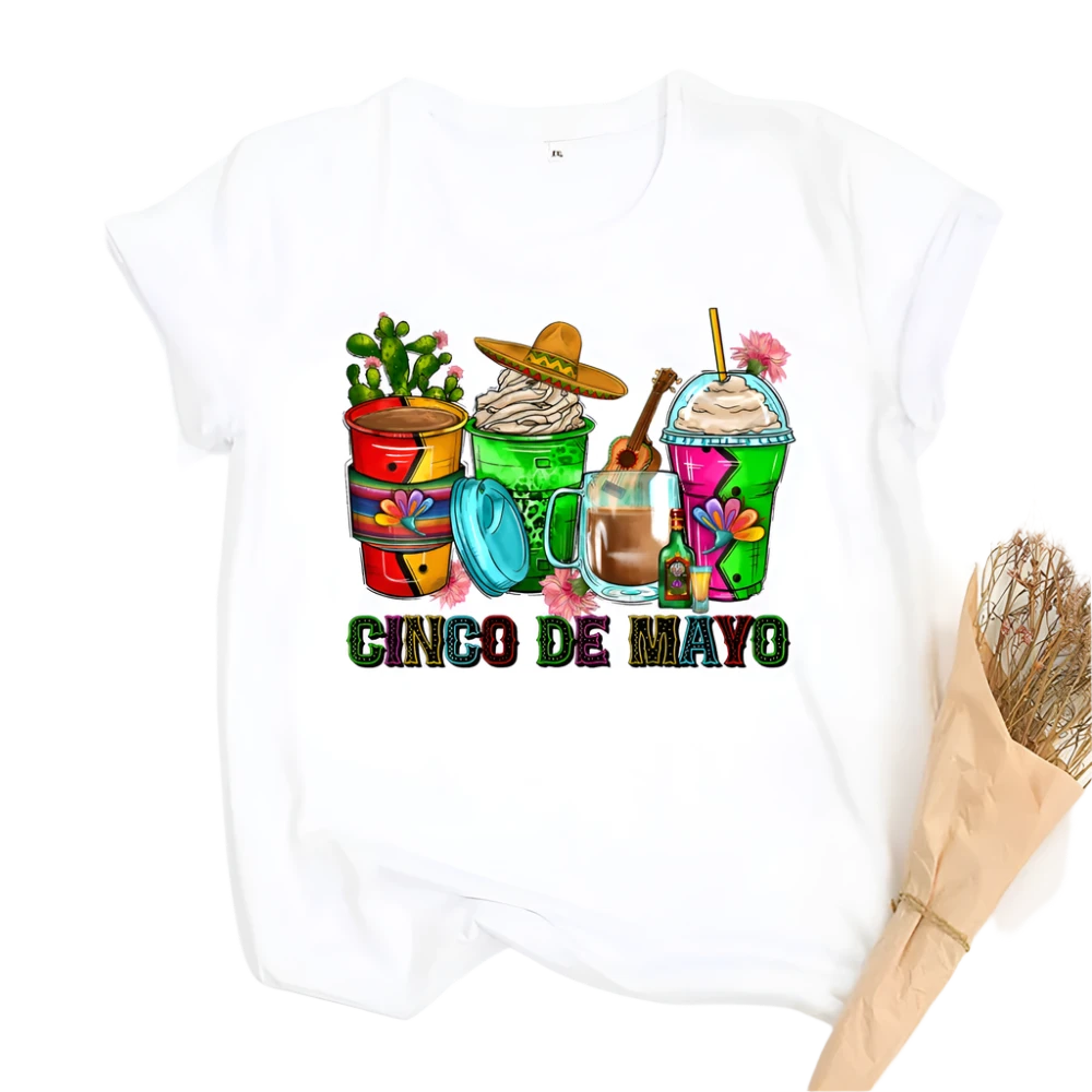 Cinco De Mayo Mexican Women Drinking T-Shirt Funny