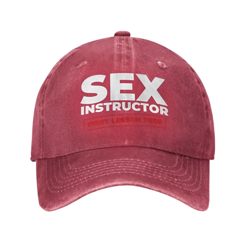 Sex Instructor Baseball Cap Adult Adjustable