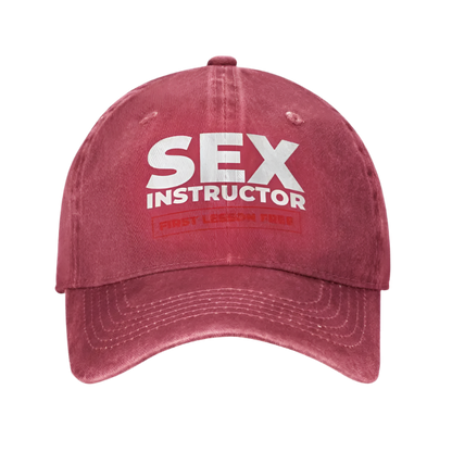 Sex Instructor Baseball Cap Adult Adjustable