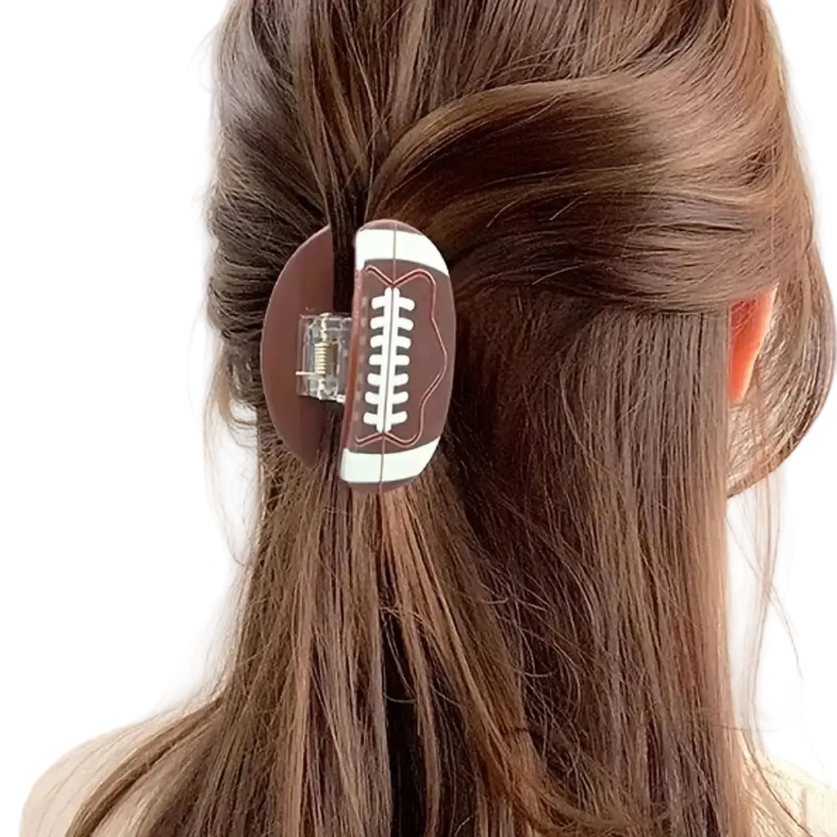 Football Hair Claw Clip | Game Day Sports Hair Accessory