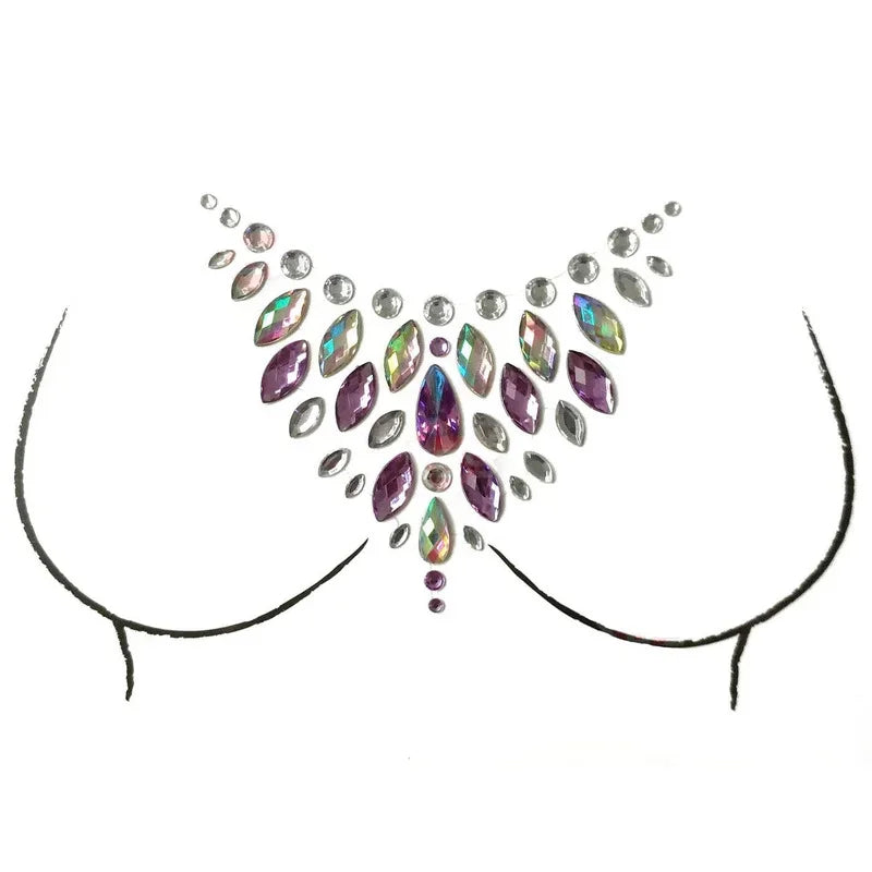 Rhinestone Face & Body Jewels – Crystal Stickers & 3D Tattoos