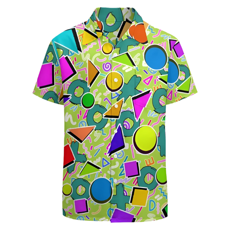 Vintage Graffiti Shirts for Men Clothing