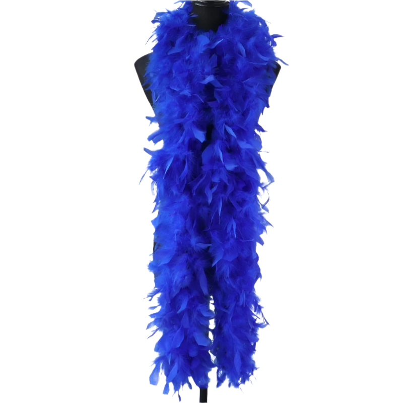 Plush turkey feather boa wrap for resort theme nights and vintage parties

