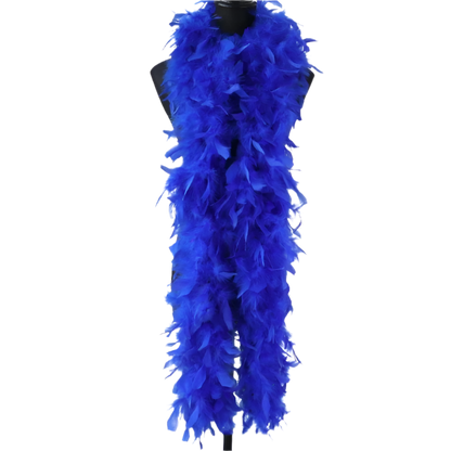 Plush turkey feather boa wrap for resort theme nights and vintage parties

