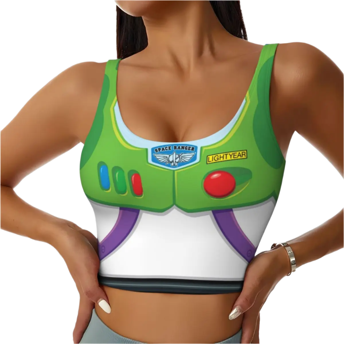 Toy Story Aliens Cartoon Sports Bra Women's