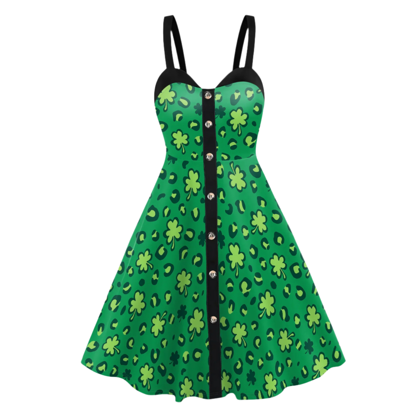 St. Patrick's Day Sexy Dress Women Green Backless Irish Holiday Party Dress