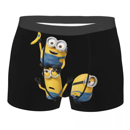 boxer briefs featuring minions a cartoon character