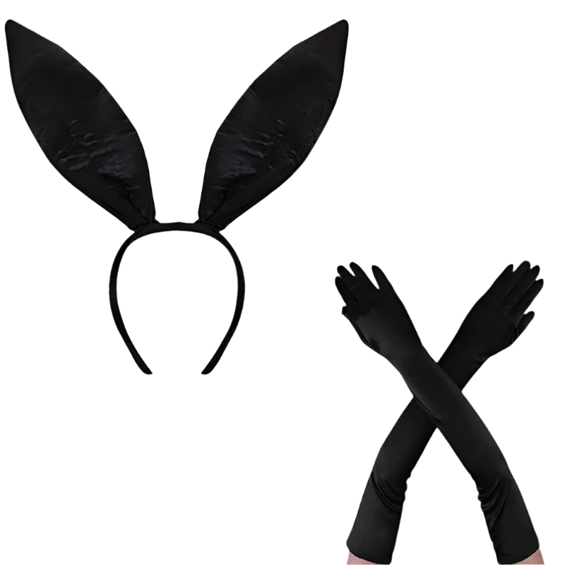 Complete Bunny Theme Costume Set featuring tutu dress and headband for adult resort events