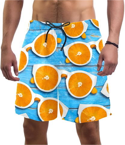 Sweet Ice Cream 3D Printing Beach Shorts for Men